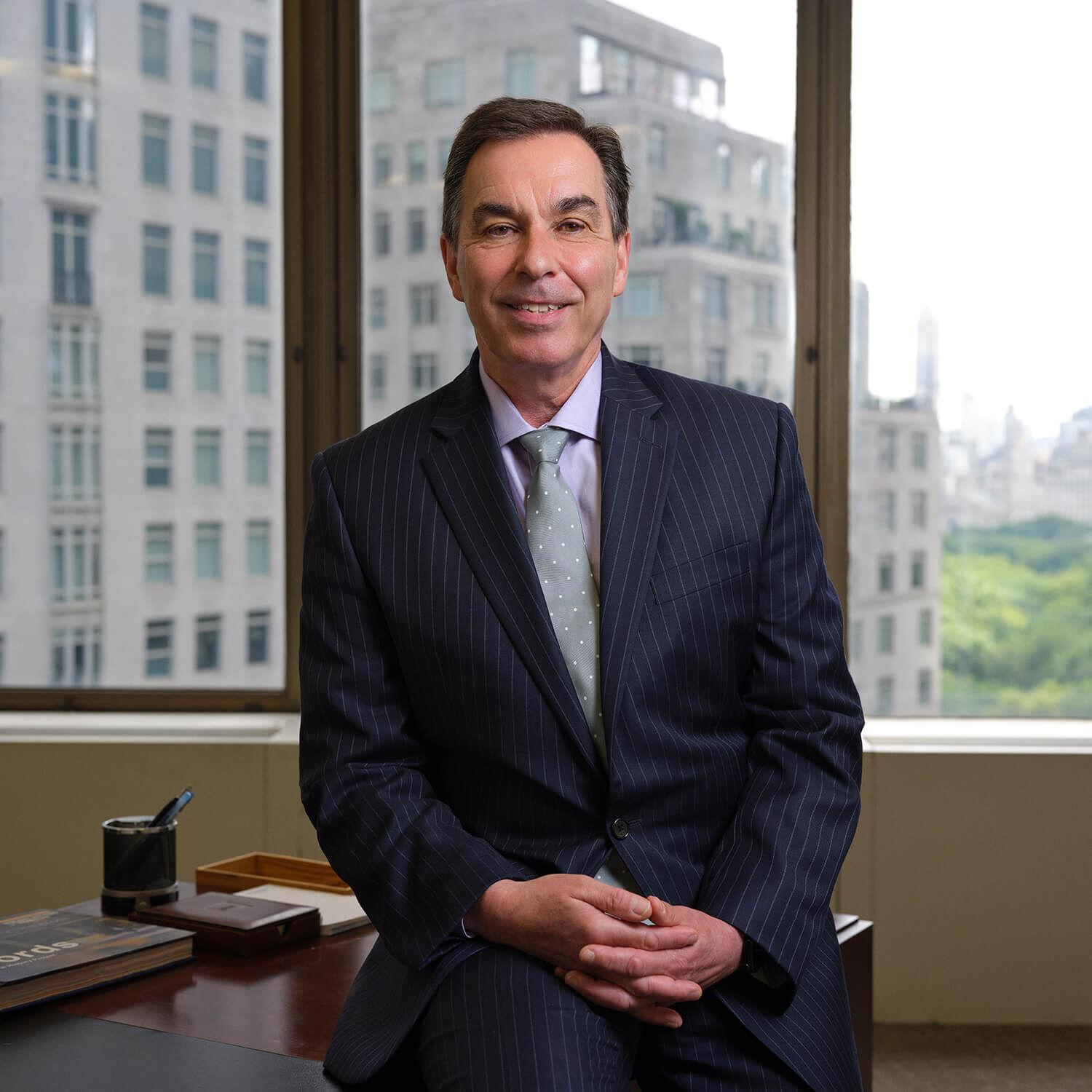 Jerry Balentine. Photo by Rick Wenner. Jerry Balentine in the President's office at New York Institute of Technology in New York, NY on July 15, 2025. Photo by Rick Wenner.